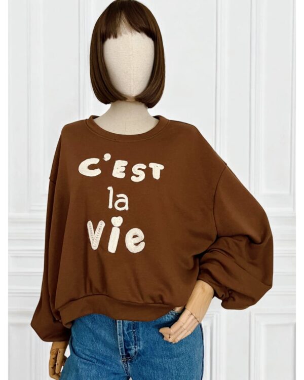 Felpa C’est la Vie