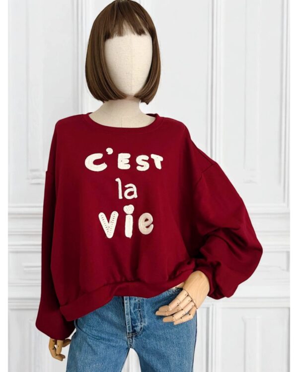 Felpa C’est la Vie